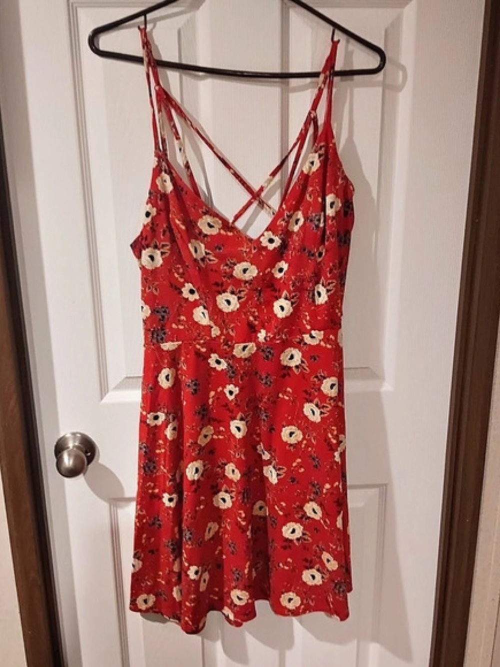 Nine Britton Floral Mini Dress in Red & White Size XXL